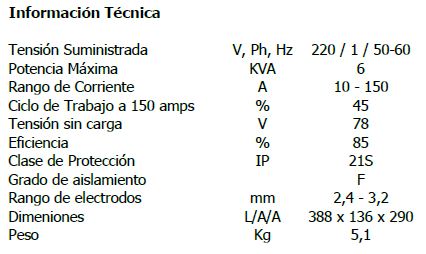 INDURARC 150 PRO-2